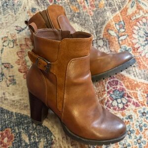 Brown Leather Ankle Boots